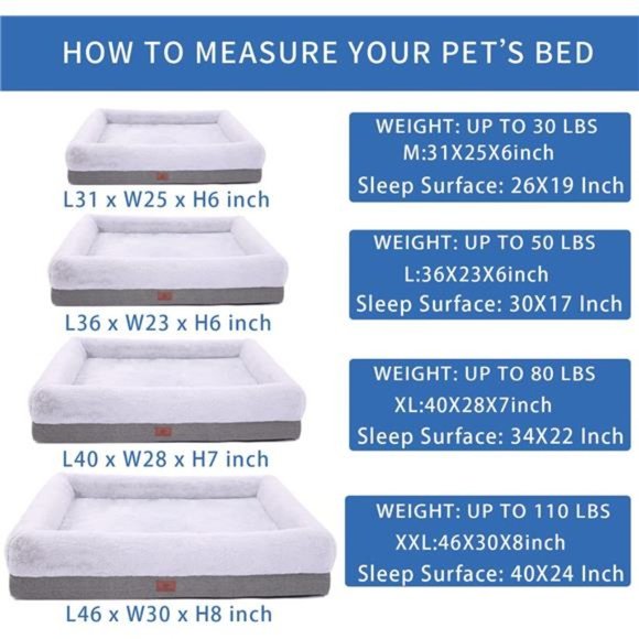 Dog Bed for Large Dogs and Medium Dogs, Dog Sofa Bed with Waterproof Liner pad - Picture 5 of 7